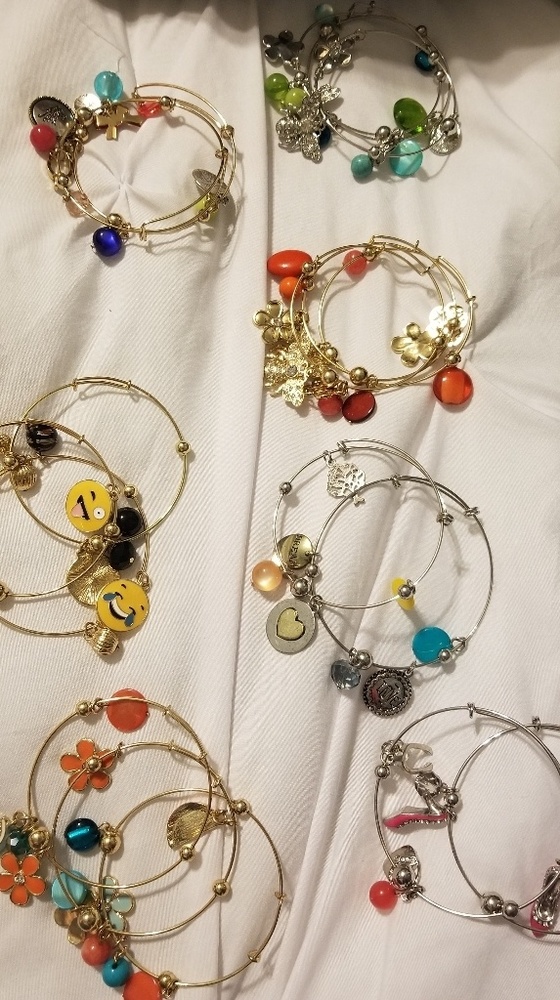 bangle bracelets with charms